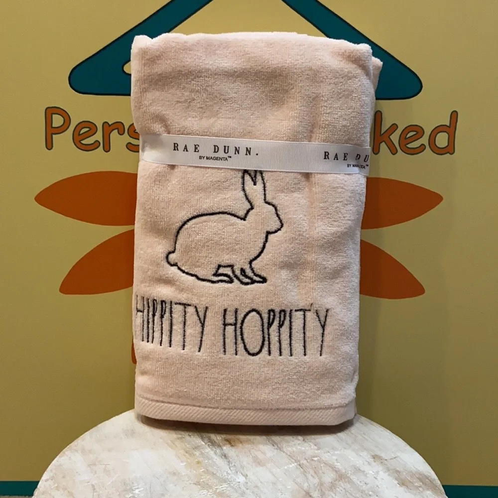 Rae Dunn HIPPITY HOPPITY Hand Towels